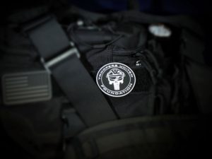 TUF Velco Morale Patch (Black and White)