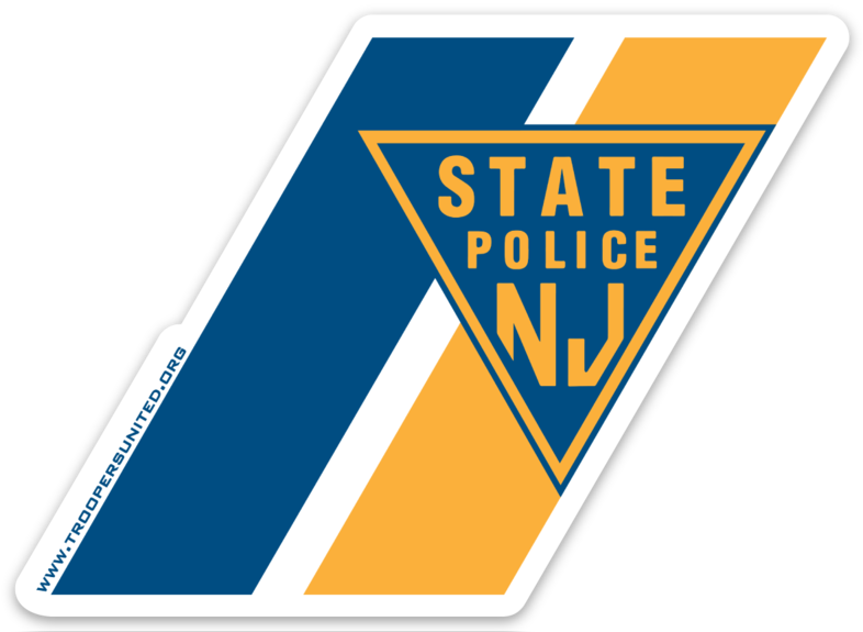 Details about   NJ NJSP New Jersey State Police OFFICIAL Window Face/Out Decal Blue Line Sticker 