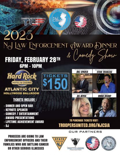 NJ Law Enforcement Award Dinner & Comedy Show - DONATION ONLY